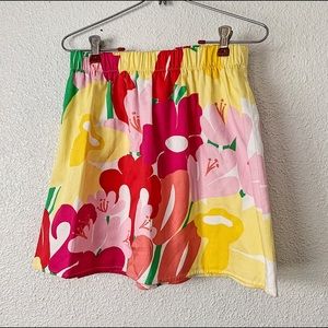 Lilly Pulitzer Multi Color Flower Print Skirt